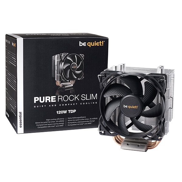 Pure Rock Slim BK008 be quiet! Ventilateur de processeur pc gamer