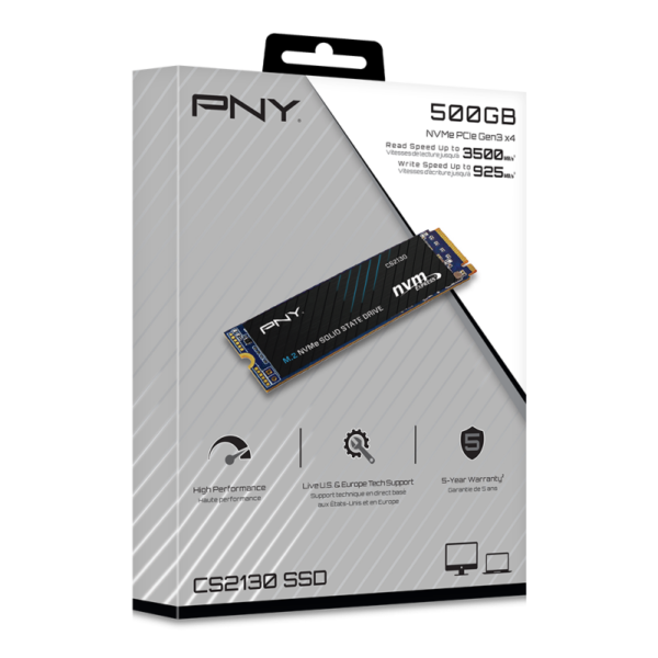 PNY CS2130 Series PCIe NVMe 500GB