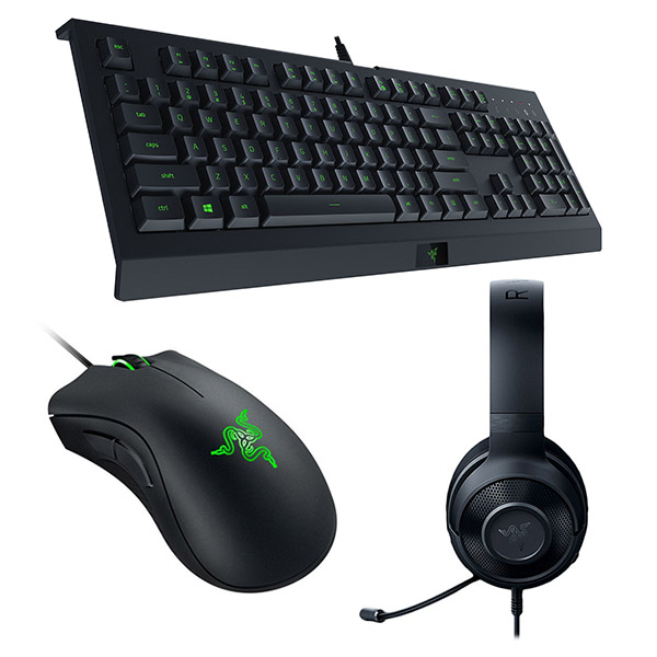 Razer Bundle (Clavier Cynosa Lite + Souris DeathAdder Essential + Casque Kraken X Lite)