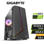 WINBIRD RYZEN 3 3200G 16GB RX VEGA 8 SSD 120Go 1To