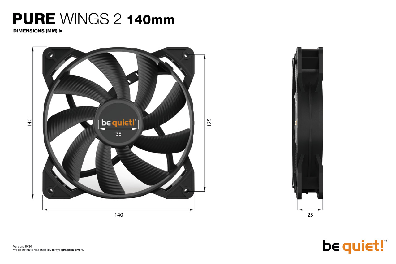 be quiet! Pure Wings 2 140mm PWM High-Speed maroc