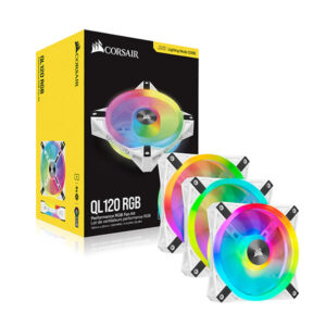 Corsair iCUE QL120 RGB (Pack 3) (Blanc) au maroc