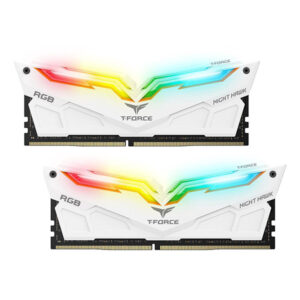 TEAMGROUP T-Force Night Hawk RGB 3600MHz 32GB Kit blanc au maroc