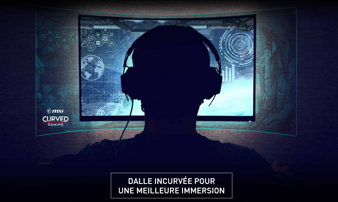 DALLE INCURVÉE POUR UNE MEILLEURE IMMERSION