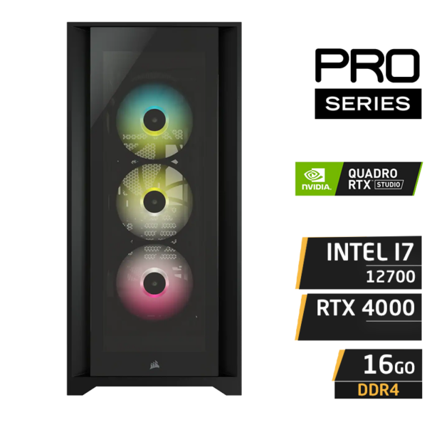 INTEL i7-12700 16Go Nvidia Quadro RTX 4000 8G