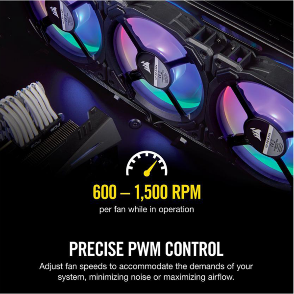 Corsair iCUE LL120 RGB (Pack 3) (Black)