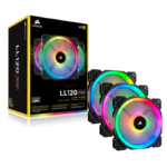 Corsair iCUE LL120 RGB (Pack 3) (Black)