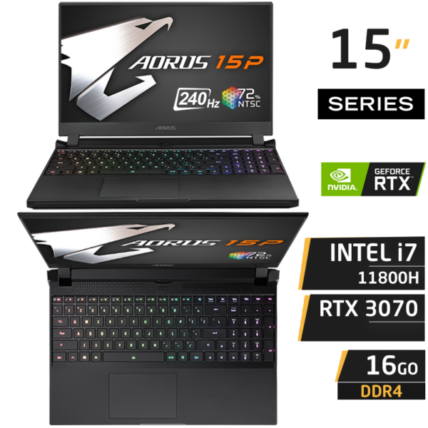 Gigabyte AORUS 15P XD i7-11800H 16GB 1TB Gen 4 RTX 3070 8GB