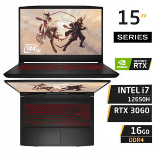 MSI Katana GF66 i7-12650H RTX 3060 16GB 512GB 15.6"