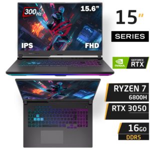 ASUS Rog strix G513 AMD Ryzen 7 R7-6800HS 16GB 512GB RTX 3050 4GB 300Hz