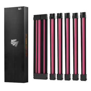 AsiaHorse câble PSU 18AWG (Black/pink)