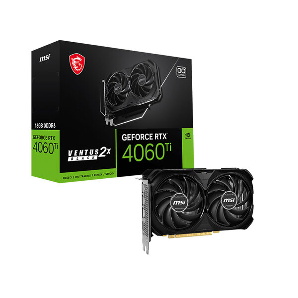 MSI GeForce RTX 4060 Ti VENTUS 2X BLACK 16G OC