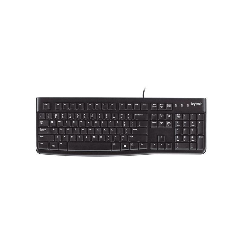 Logitech K120 - Clavier Filaire Confortable et Durable